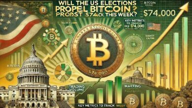 ¿Impulsionarán las Elecciones en EE. UU. al Bitcoin más allá de los $74,000? Descubre las Métricas Clave de Esta Semana - Cripto Boom